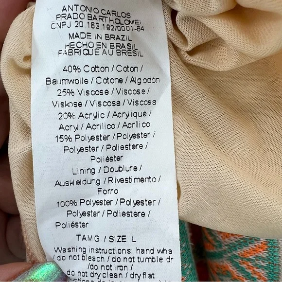 Anthropologie NWT Cecilia Prado Augusta Tasseled Maxi Dress size Large - Picture 9 of 10